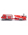 siku Straż  Pożarna Unimog z Łodzią - nr 4