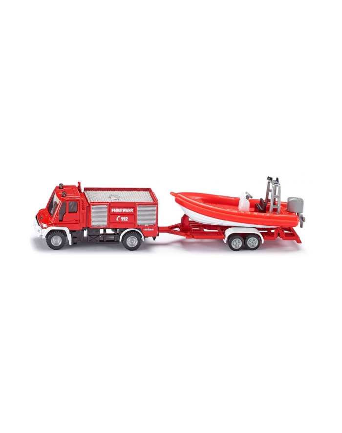 siku Straż  Pożarna Unimog z Łodzią główny