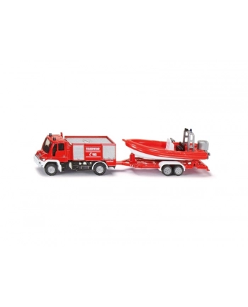 siku Straż Pożarna Unimog z Łodzią