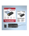 axagon CRE-SMP2A Czytnik kart identyfikacyjnych ' SD/microSD/SIM card PocketReader USB - nr 42