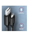axagon BUCM-AM10TB Kabel Twister USB-C   USB-A, 0,6m, USB 2.0, 2.4A, ALU, PVC Czarny - nr 11