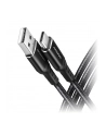axagon BUCM-AM20AB Kabel USB-C - USB-A, 2m, USB 2.0, 3A, ALU, oplot, Czarny - nr 15