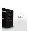 axagon ACU-QS24 Ładowarka sieciowa QC 24W, 2x port USB--A, QC3.0/AFC/FCP + 5V/1.2A - nr 17
