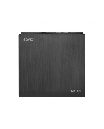 savio Zewnętrzna nagrywarka typu Slim CD/DVD R/RW, USB-C/USB-A, AK-59
