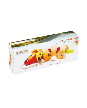 maksik Pies Jamnik do ciągnięcia na sznurku drewniany 13623 Cubika