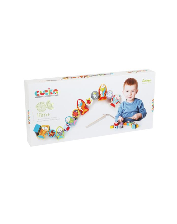 maksik Klocki do nawlekania Rybki na sznurku 13647 Cubika główny