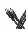 axagon BUCM3-CM30AB Kabel USB-C  USB-C, 3.0m, PD 60W, 3A, ALU, oplot, czarny - nr 21