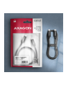 axagon BUCM432-CM10AB Kabel USB-C  USB-C, USB4 Gen 3x2 1m, PD 100W, 8K HD, ALU, oplot Czarny - nr 9