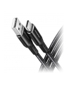 axagon BUCM-AM15AB Kabel USB-C   USB-A, 1.5m, USB 2.0, 3A, ALU, oplot, Czarny - nr 17