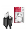 axagon BUMM-AM10AB Kabel Micro USB  USB-A, 1m, USB 2.0, 2.4A, ALU, oplot, Czarny - nr 7