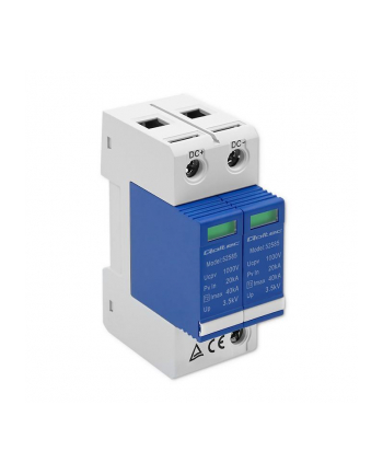 qoltec Ogranicznik przepięć DC | 2P | 1000V | T2 | B+C