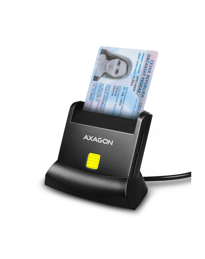 axagon CRE-SM2 Czytnik kart identyfikacyjnych ' SD/microSD/SIM USB główny