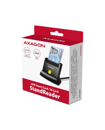 axagon CRE-SM4N Czytnik kart identyfikacyjnych USB, 1,3m kabel