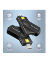 axagon CRE-SMP2A Czytnik kart identyfikacyjnych ' SD/microSD/SIM card PocketReader USB - nr 7