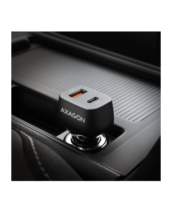 axagon PWC-PQ38 Ładowarka samochodowa PD ' QUICK 38W, 2x port (USB-A + USB-C), PD3.0/QC3.0/AFC/FCP/Apple