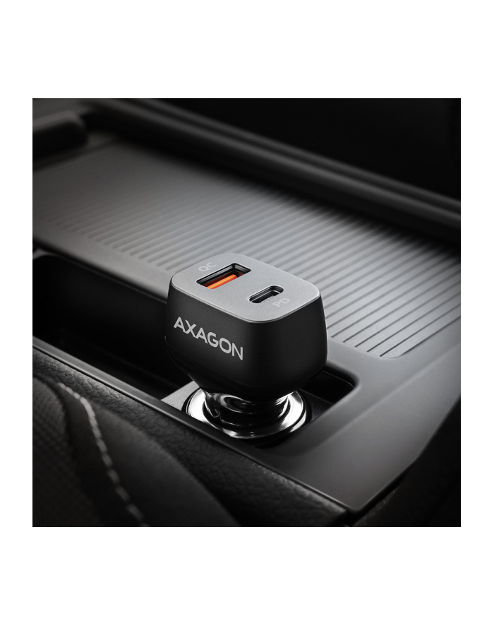 axagon PWC-PQ38 Ładowarka samochodowa PD ' QUICK 38W, 2x port (USB-A + USB-C), PD3.0/QC3.0/AFC/FCP/Apple główny
