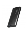 axagon EEM2-SB2 Obudowa zewnętrzna aluminiowa bezśrubowa USB-C 3.2 Gen 2 - M.2 NVMe / SATA SSD 30-80mm ALU pudełko czarne + USB-A - USB-C redukcja - nr 28