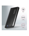 axagon EEM2-SB2 Obudowa zewnętrzna aluminiowa bezśrubowa USB-C 3.2 Gen 2 - M.2 NVMe / SATA SSD 30-80mm ALU pudełko czarne + USB-A - USB-C redukcja - nr 8