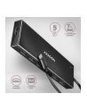 axagon HUE-F7C Hub 7-portowy USB-C 3.2 Gen 1 ALU FLAT micro USB, 30cm USB-C kabel - nr 18