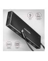 axagon HUE-F7C Hub 7-portowy USB-C 3.2 Gen 1 ALU FLAT micro USB, 30cm USB-C kabel - nr 26