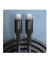 axagon Kabel BUCM-CM10AB USB-C  USB-C 2.0, 1m, PD 60W, 3A, ALU, oplot Czarny - nr 21