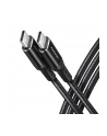 axagon Kabel BUCM-CM10AB USB-C  USB-C 2.0, 1m, PD 60W, 3A, ALU, oplot Czarny - nr 26