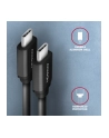 axagon Kabel BUCM-CM10TB Twister USB-C   USB-C, 0,6m, USB 2.0, 2.4A, ALU, PVC Czarny - nr 5