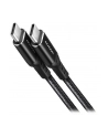 axagon Kabel BUCM-CM20AB USB-C USB-C 2.0, 2m, PD 60W, 3A, ALU, oplot Czarny - nr 23