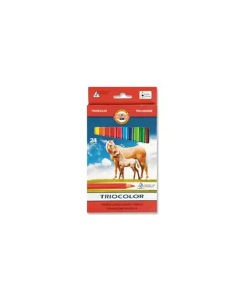 Kredki 24 kolory Triocolor 9mm 3144 KOH-I-NOOR