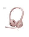 logitech Zestaw słuchawkowy H390 Rose               981-001281 - nr 1