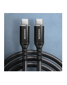 axagon Kabel BUCM-CM10AB USB-C  USB-C 2.0, 1m, PD 60W, 3A, ALU, oplot Czarny - nr 20