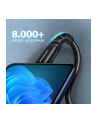 axagon Kabel BUCM-CM20AB USB-C USB-C 2.0, 2m, PD 60W, 3A, ALU, oplot Czarny - nr 16
