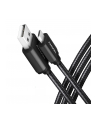 axagon Kabel BUMM-AM15AB Micro USB  USB-A, 1.5m, USB 2.0, 2.4A, ALU, oplot, Czarny - nr 1