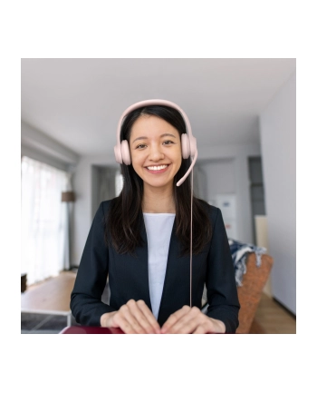 logitech Zestaw słuchawkowy H390 Rose 981-001281