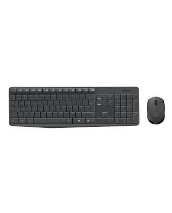 LOGITECH MK235 Wireless Keyboard and Mouse Combo-GREY-PAN-2.4GHZ-NORDIC-(GREY KEYS GREY BTM)