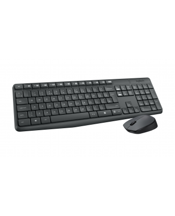 LOGITECH MK235 Wireless Keyboard and Mouse Combo-GREY-PAN-2.4GHZ-NORDIC-(GREY KEYS GREY BTM)