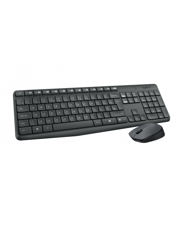 LOGITECH MK235 Wireless Keyboard and Mouse Combo-GREY-PAN-2.4GHZ-NORDIC-(GREY KEYS GREY BTM) główny