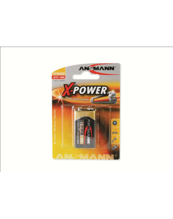 Bateria X-Power alkaliczna 1xE-blok (LR9 główny