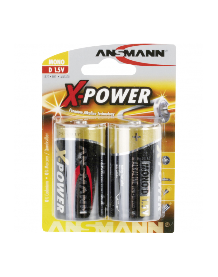 Bateria X-Power alkaliczna 2xD (LR20) główny