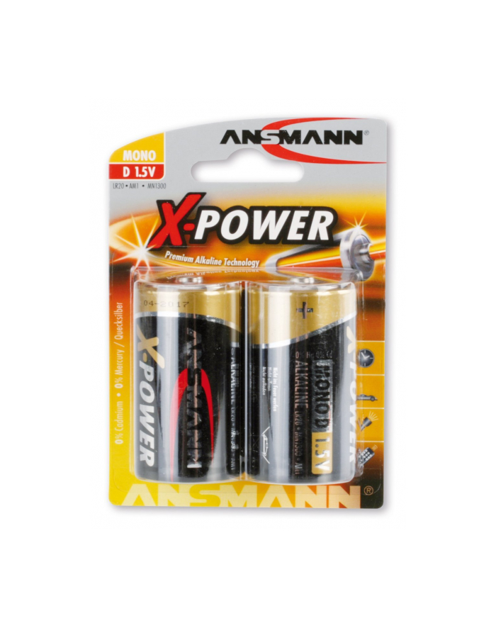 Bateria X-Power alkaliczna 2xD (LR20) główny