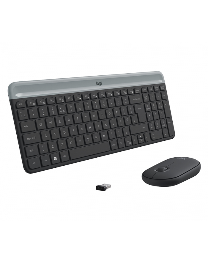LOGITECH Slim Wireless Keyboard and Mouse Combo MK470 - GRAPHITE - FRA - CENTRAL główny