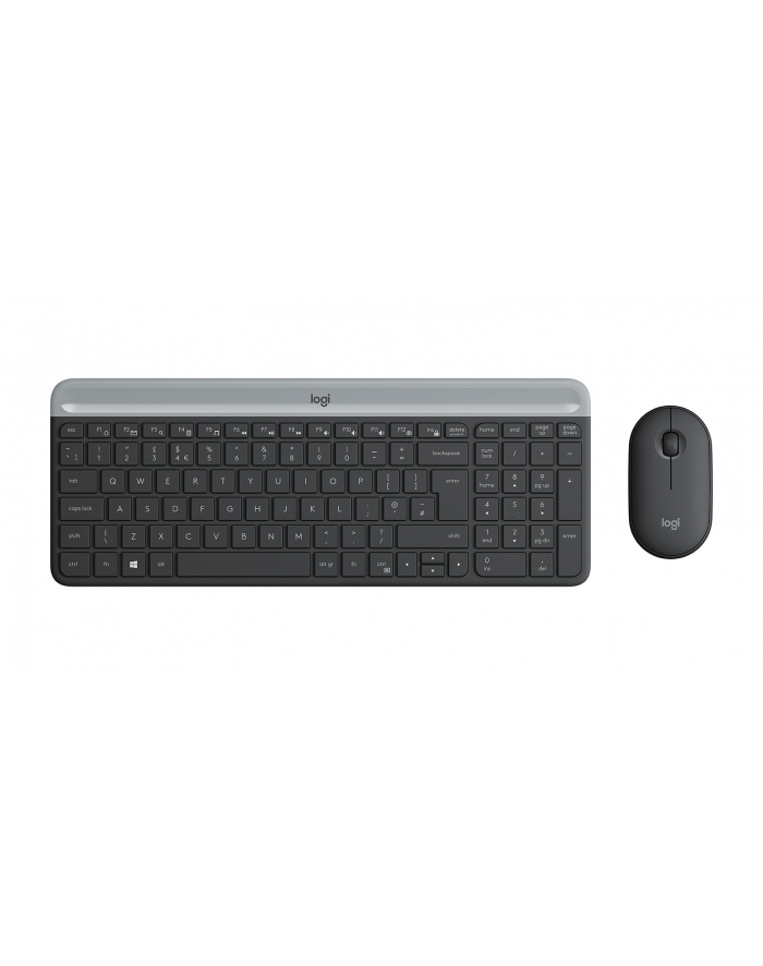 LOGITECH Slim Wireless Keyboard and Mouse Combo MK470 - GRAPHITE - HRV-SLV - INTNL główny