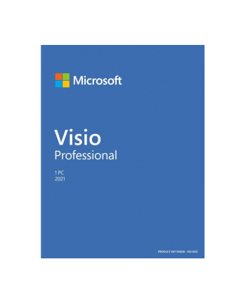 microsoft MS Visio Professional 2021 Win Slovak P8 1 License Medialess (SK)
