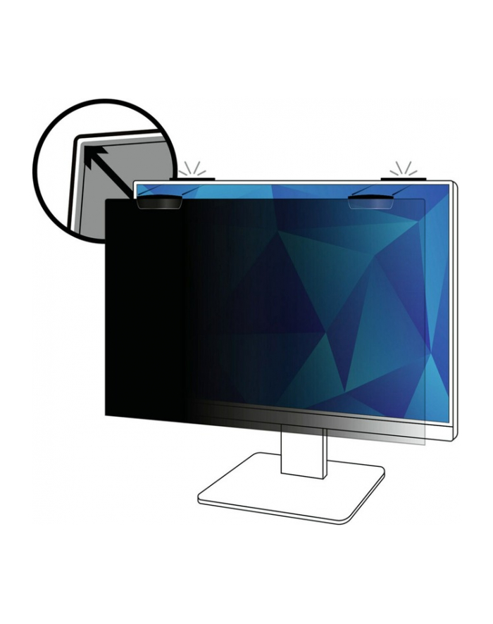 3M Privacy Filter for 24inch Full Screen Monitor with COMPLY Magnetic Attach 16:9 PF240W9EM główny