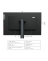LENOVO ThinkVision P24h-30 23.8inch Monitor USB Type-C HDMI DP 4xUSB 3.2 - nr 29