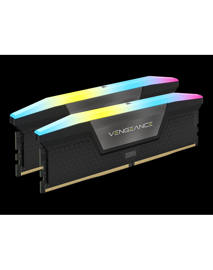 CORSAIR VENGEANCE RGB 32GB 2x16GB DDR5 5600MT/s DIMM Unbuffered 36-36-36-76 Std PMIC AMD EXPO Cool Grey Heatspreader 1.25V główny