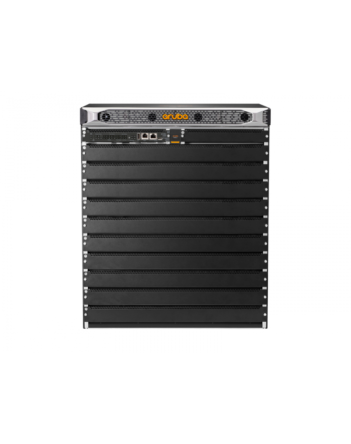 hewlett packard enterprise HPE Aruba 6410 v2 Switch 2 Management Module Slots 10 Line Module Slots 4 Power Supply Slots 4 Fan Tray Slots 12U w/o PSU główny