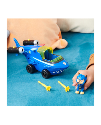 PAW PATROL / Psi Patrol zestaw Aqua Pups Pojazd rekin z figurką Chase'a 6066140 Spin Master