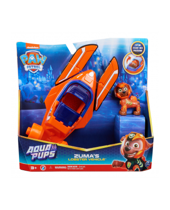 PAW PATROL / Psi Patrol zestaw Aqua Pups Pojazd homar z figurką Zumy 6066143 Spin Master