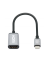 MANHATTAN 4K60Hz USB-C to HDMI Adapter USB 3.2 Type-C Male to HDMI Female Converter 15 cm cable length Aluminum Black - nr 3